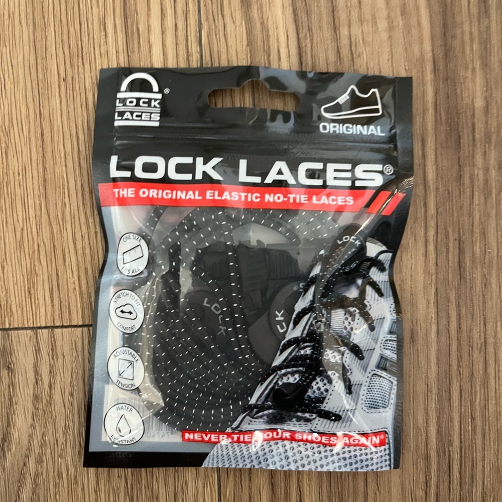 Black No-Tie Shoelaces